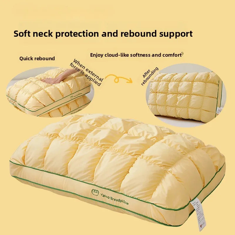 Soft Rectangular Support Pillow | Pineapple Design Sleep Cushion