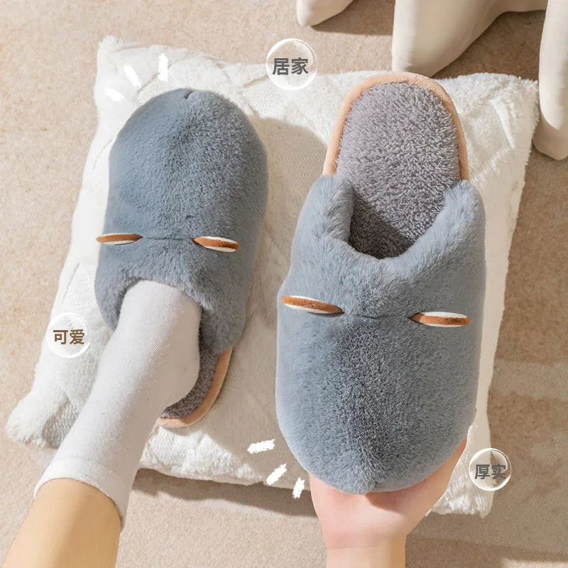 Women's Anti-Slip Plush Cotton Slippers | Cozy Warm Home Footwear