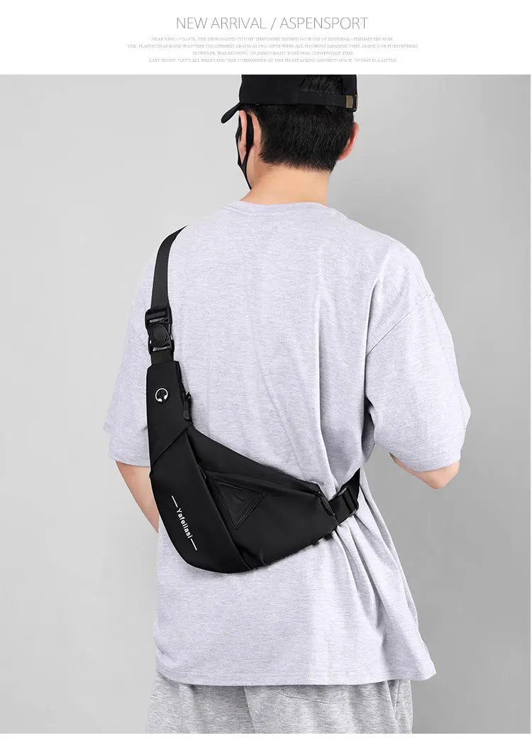 Small Sling Chest Bag for Men | Anti-Theft Mini Travel Shoulder Bag