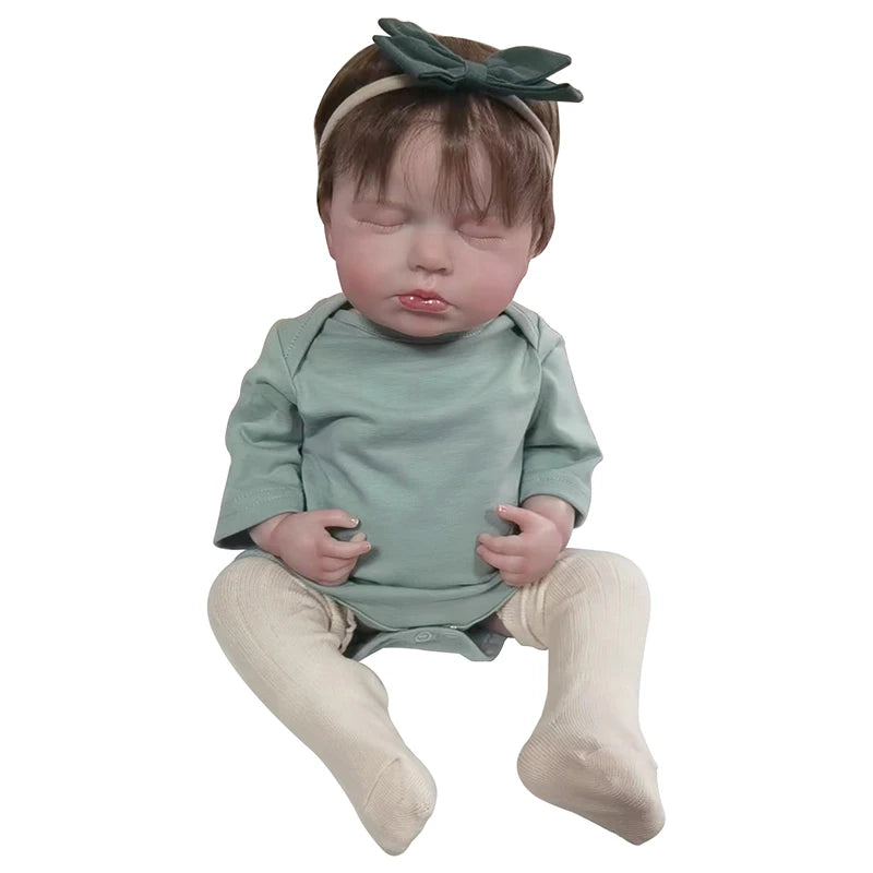 Muñeca bebé reborn de 49 CM realista | Tacto suave y detalles realistas