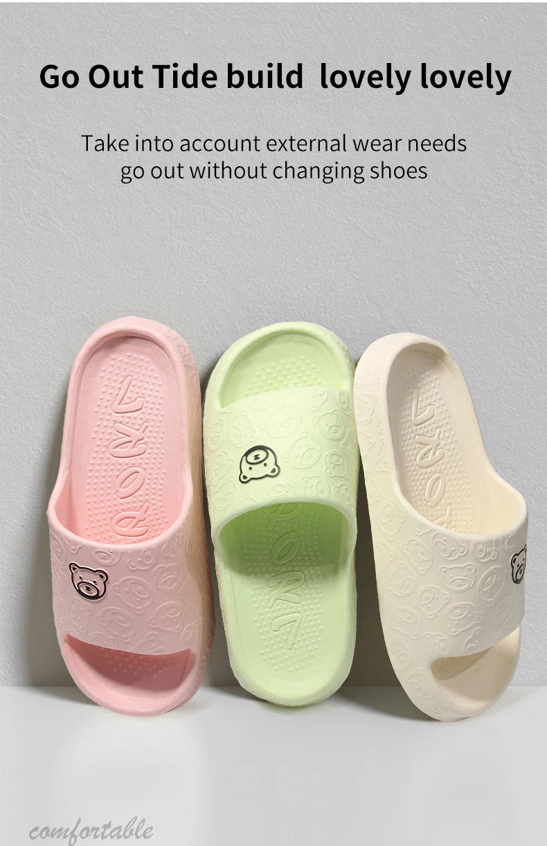 Non-Slip Women's Indoor Summer Slippers | Comfortable Bathroom Sandals