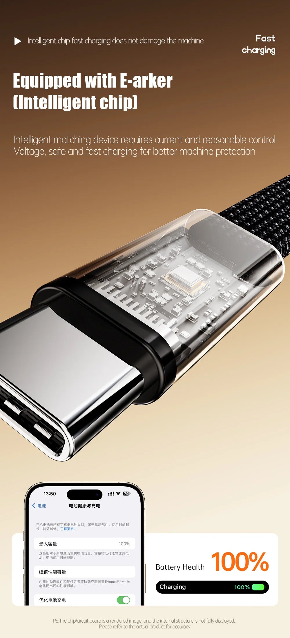 1.5m Foldable Fast Charging Cable & Phone Holder | Ultra-Fast Data