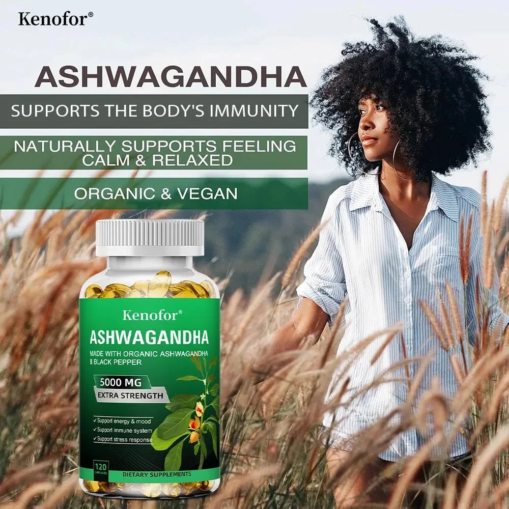 Organic Ashwagandha Extract Capsules | Stress & Energy Support
