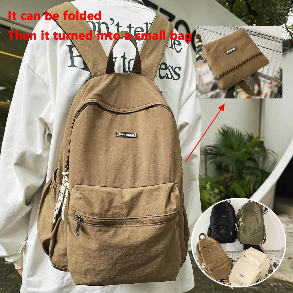 Stylish Foldable Backpack for Women | Large Capacity Bag