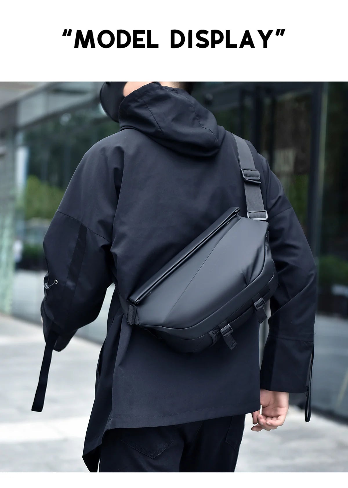 Men's Waterproof Sling Bag | Casual Crossbody Chest Bag
