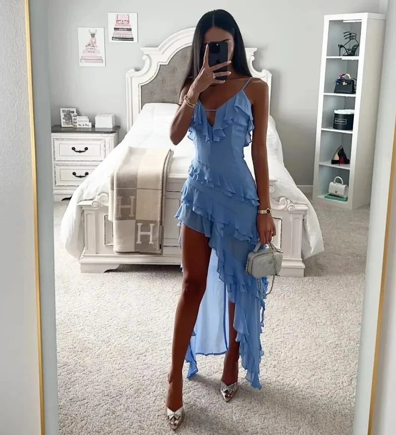 Stylish Beach Maxi Midi Ruffles Dress | Summer Elegance Awaits