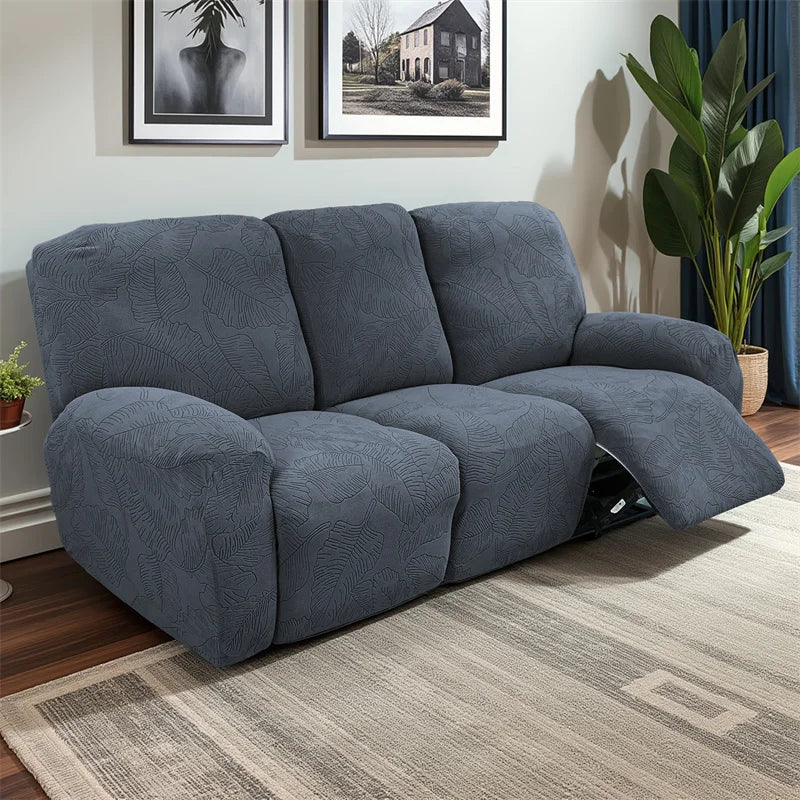Elegant Stretch Jacquard Recliner Sofa Covers for Cozy Living Rooms