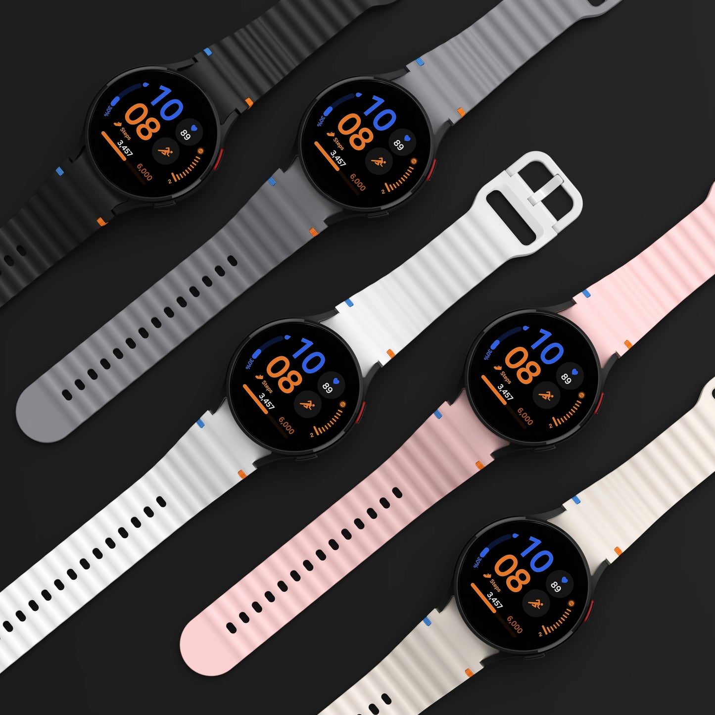 Comfort Silicone Sport Replacement Band for Smartwatches