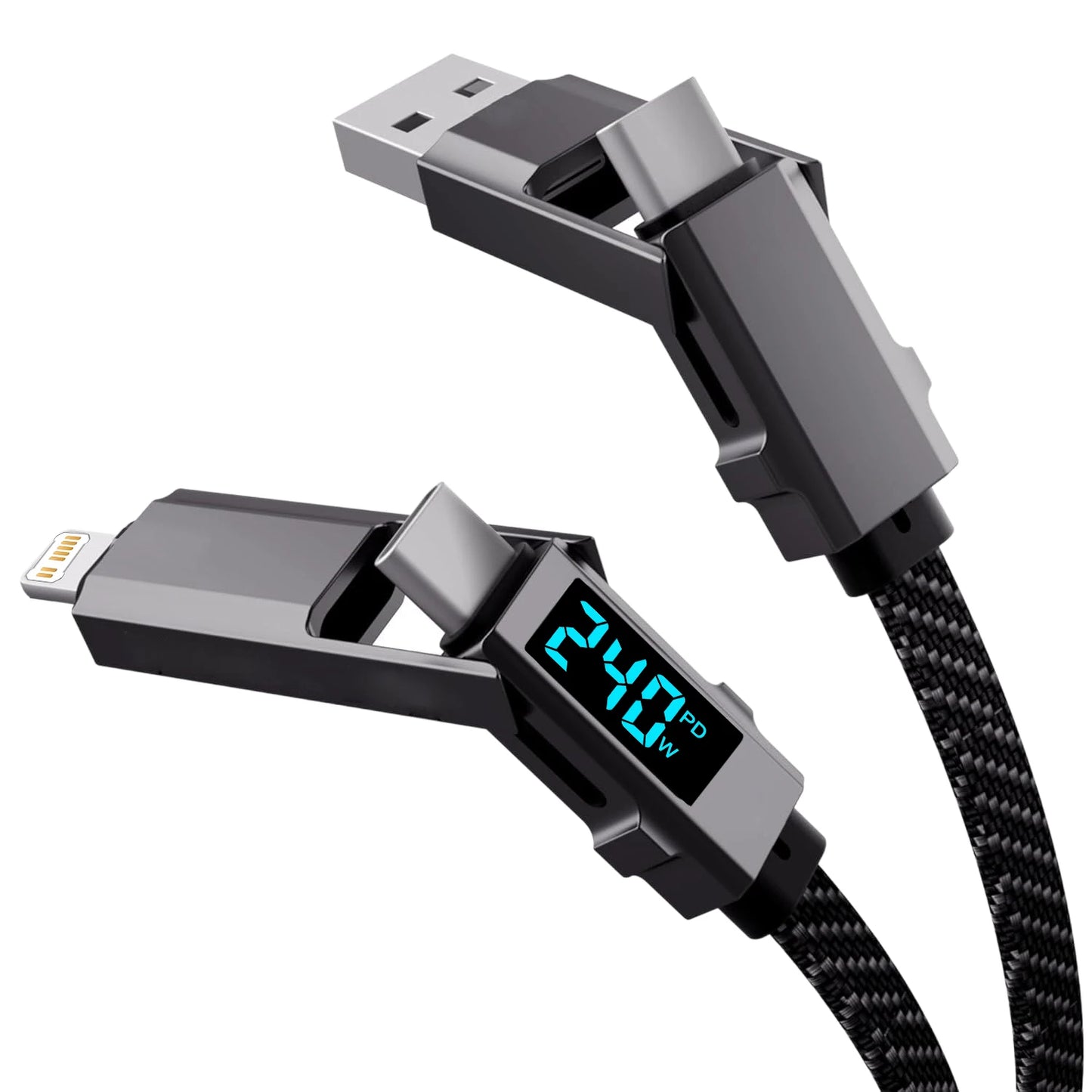 4 In 1 Fast Charging Multi Port USB Cable | Universal Charger Cord