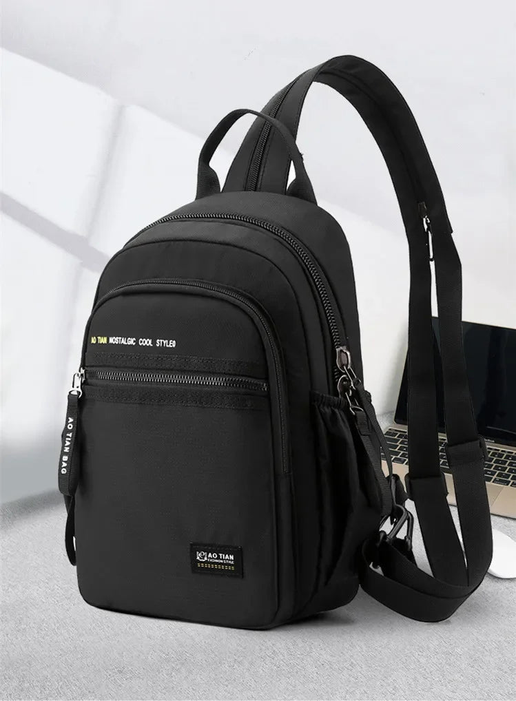 Casual Men's Multi-Functional Shoulder Bag | Perfect Travel Companion