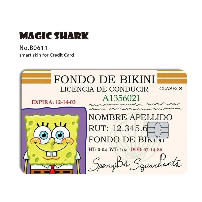 Cartoon Waterproof Skin Cover Sticker for Credit and Debit Cards