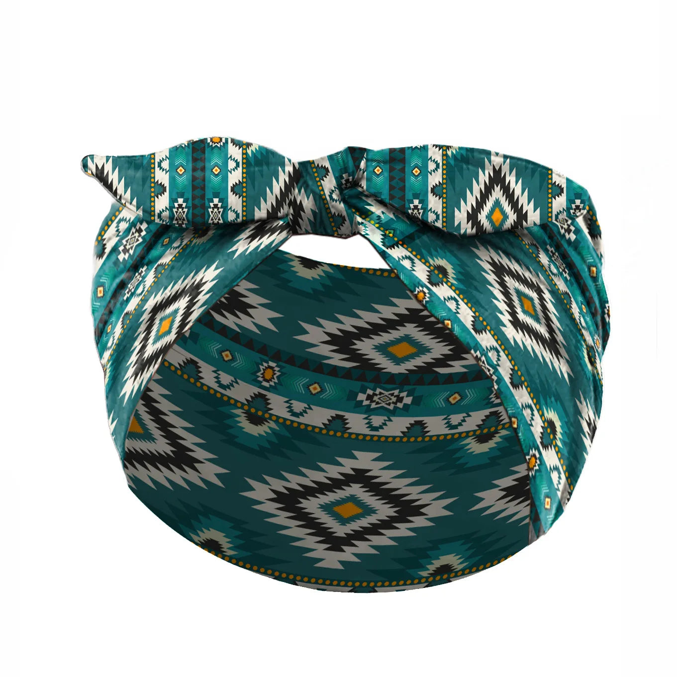 Bohemian Printed Rabbit Ear Elastic Headband | Stylish Accessory