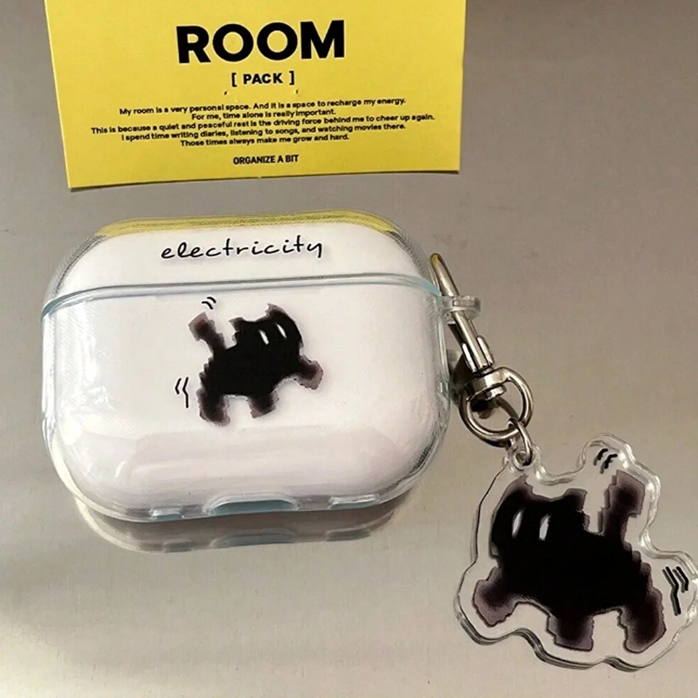 Bonita funda para AirPods de gato negro | Funda protectora y divertida para auriculares