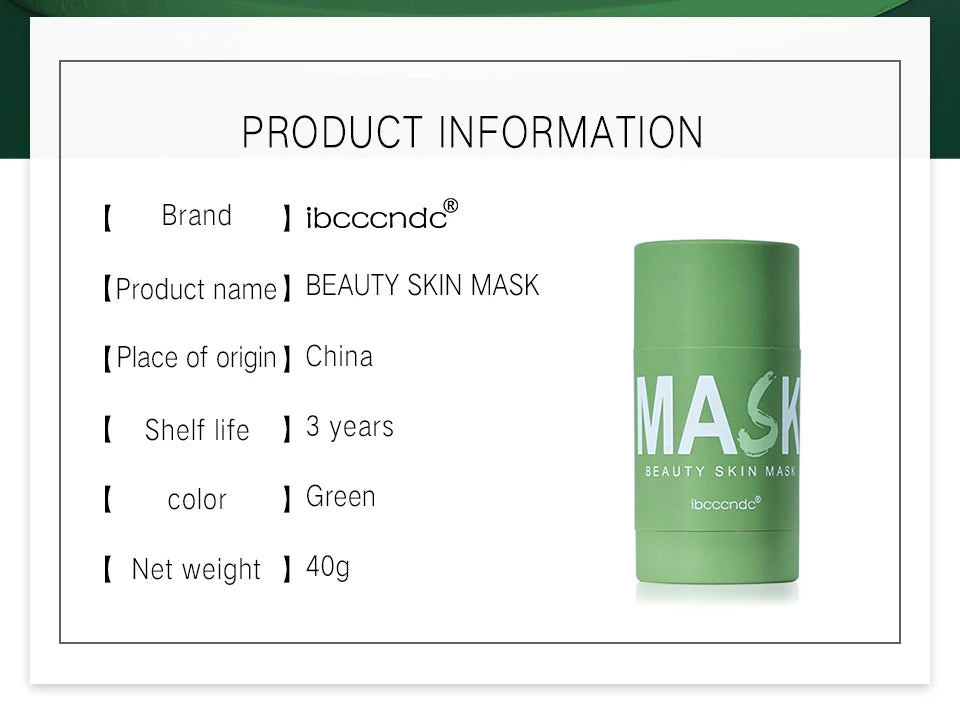 Green Tea Cleansing Stick Mask | Deep Pore Cleanser & Moisturizer