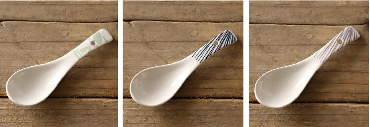 Ceramic Multi-Function Spoon | Japanese Style Tableware for Kitchen