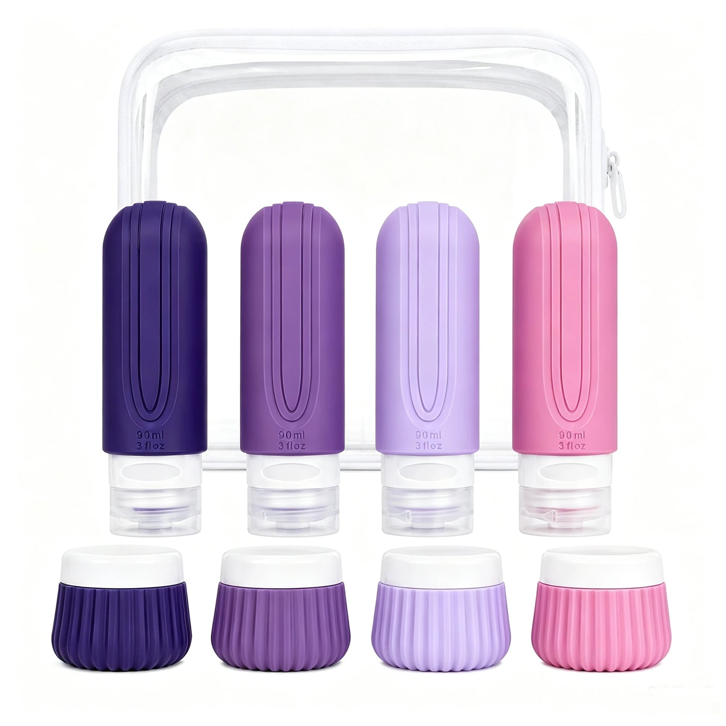 Leakproof 8Pcs Travel Bottle Kit | Perfect for Shampoo & Lotion