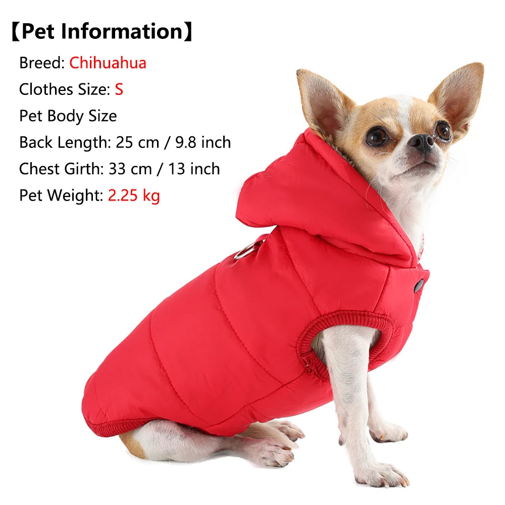Winter Fleece Pet Jacket | Warm Waterproof Hoodie for Cats & Dogs