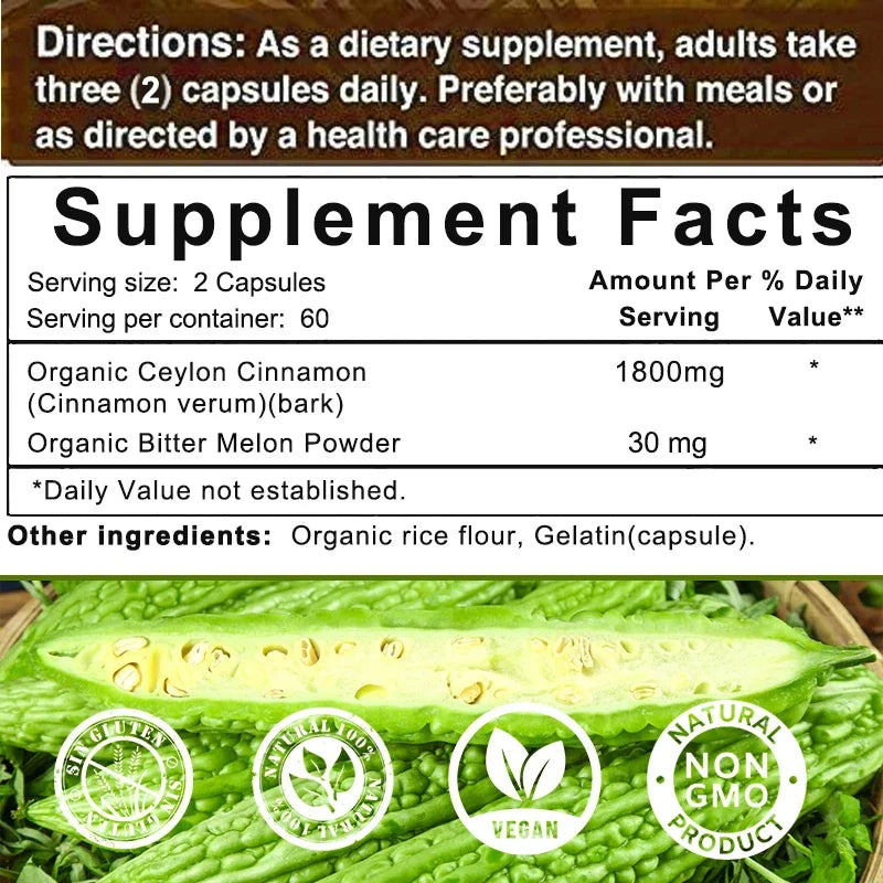 Ceylon Cinnamon Supplement | Boost Immunity & Support Metabolism