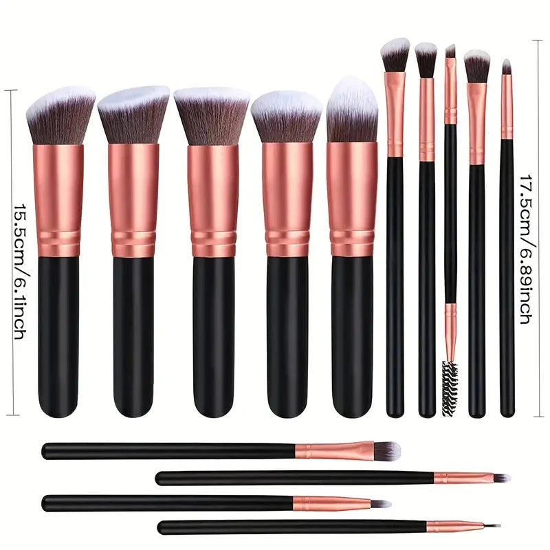 16PCS Soft Fluffy Makeup Brushes Set for Perfect Application