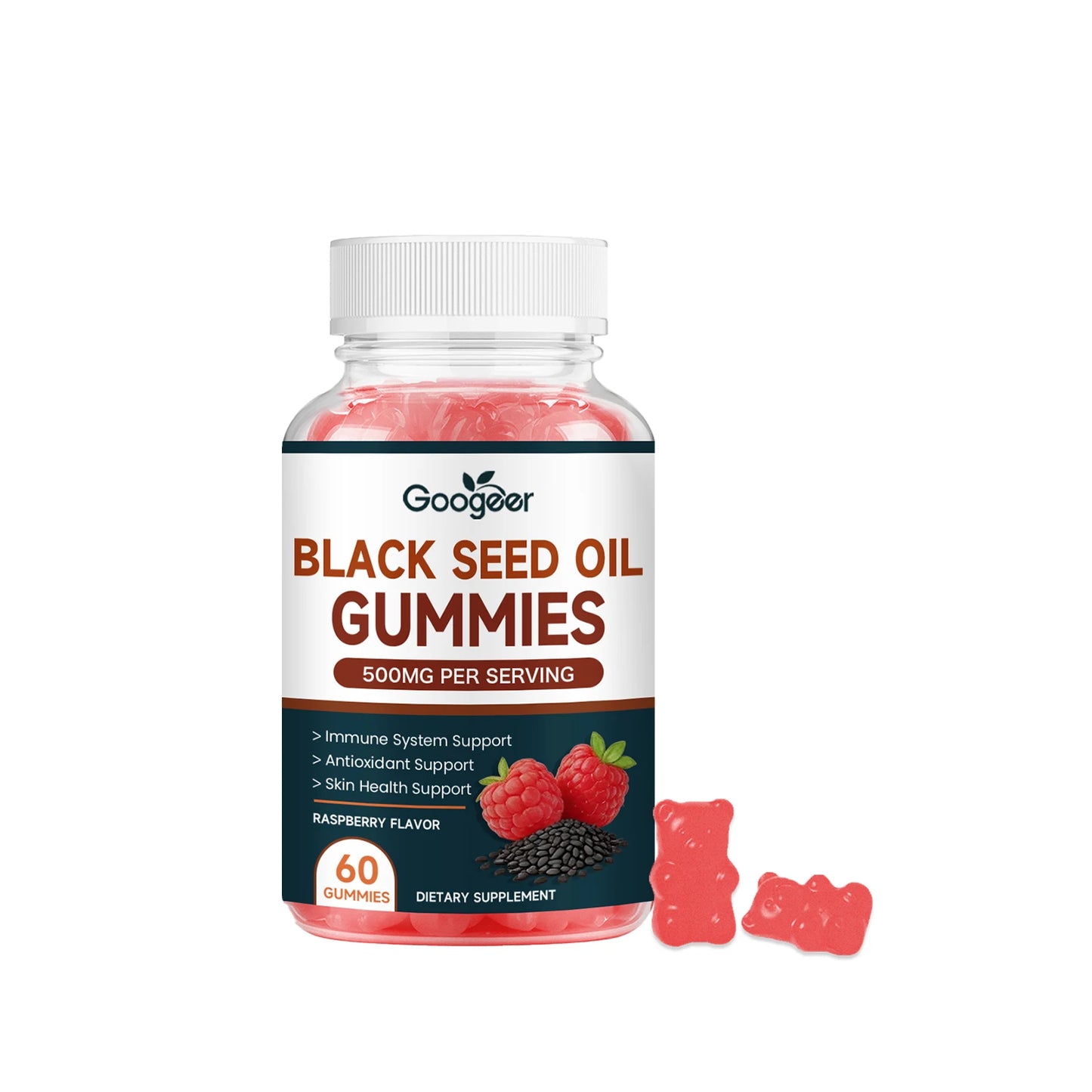 Daily Wellness Black Seed Oil Gummies with Zinc - Raspberry Flavor
