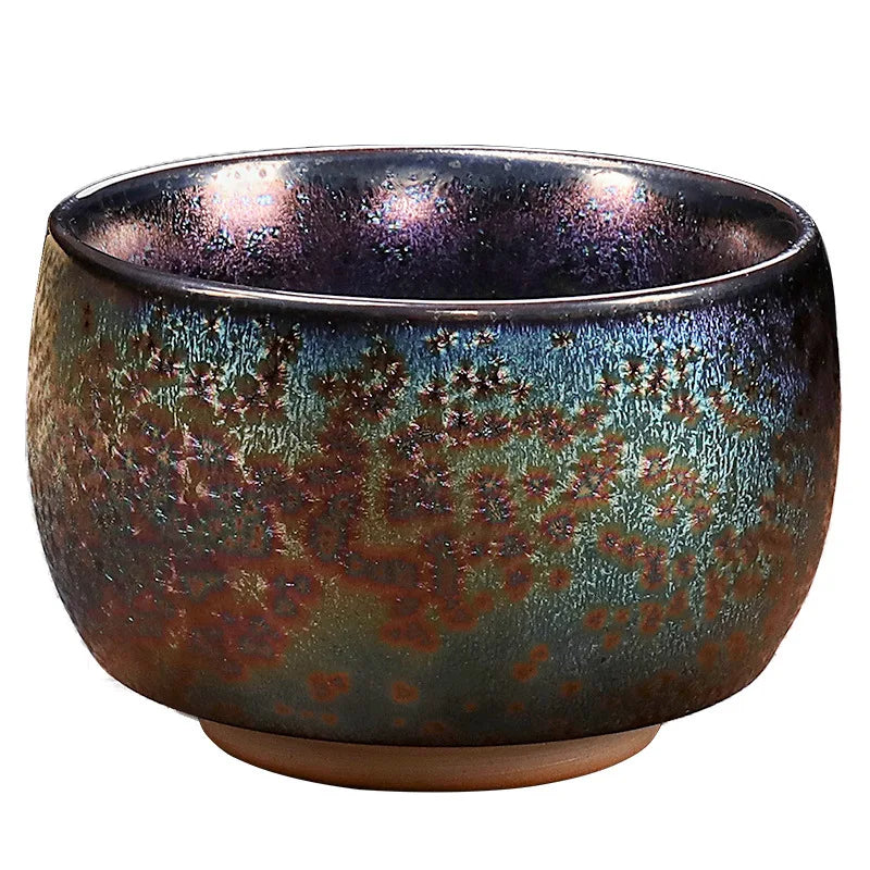 Large Pigmented Traditional Teacups | Elegant Kung Fu Drinkware