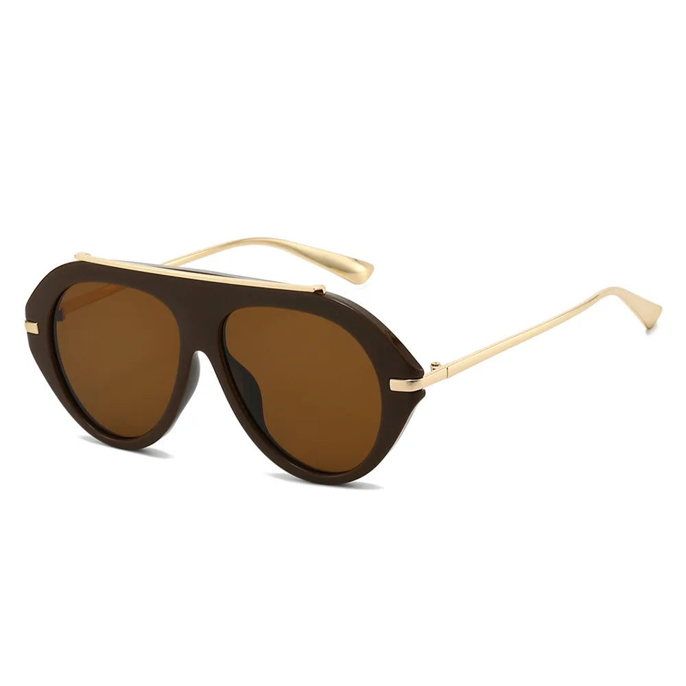 Oversized Retro 70s Pilot Sunglasses | Stylish Vintage Shades