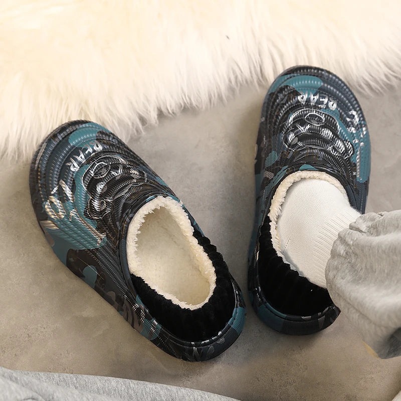 Waterproof Cotton Slippers for Men and Women | Cozy Warm Footwear