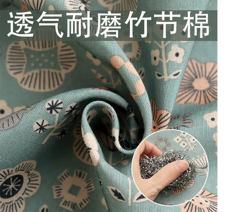 Flower Printed Kitchen Apron | Stylish Cooking Smock for Home