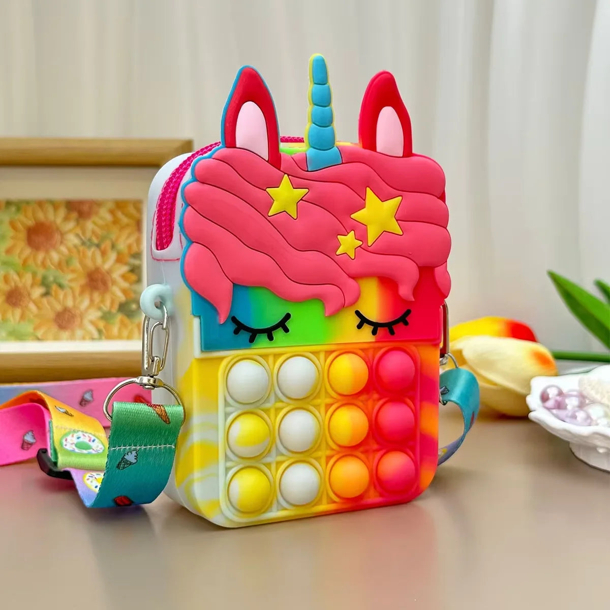 Unicorn Cross Bag - Stress Relief Handbag for Kids and Girls