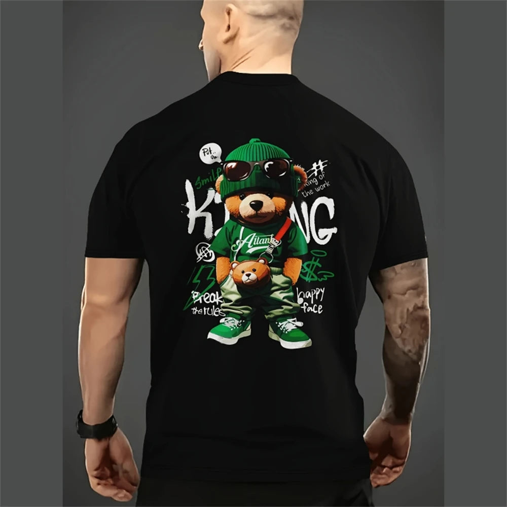 Funny Cartoon Men's T-Shirt | Casual Summer Streetwear