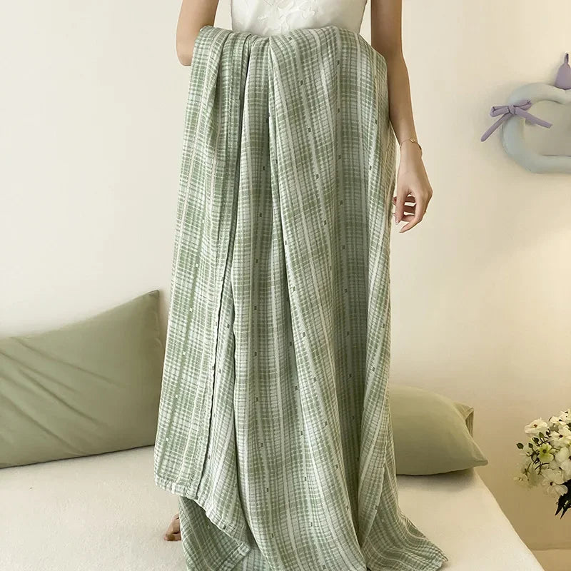 Summer Cool Cotton Blanket | Silky Smooth Air-Conditioning Blanket
