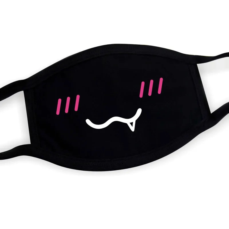 Funny Expression Anime Party Mouth Face Mask | Unisex Kawaii Mask