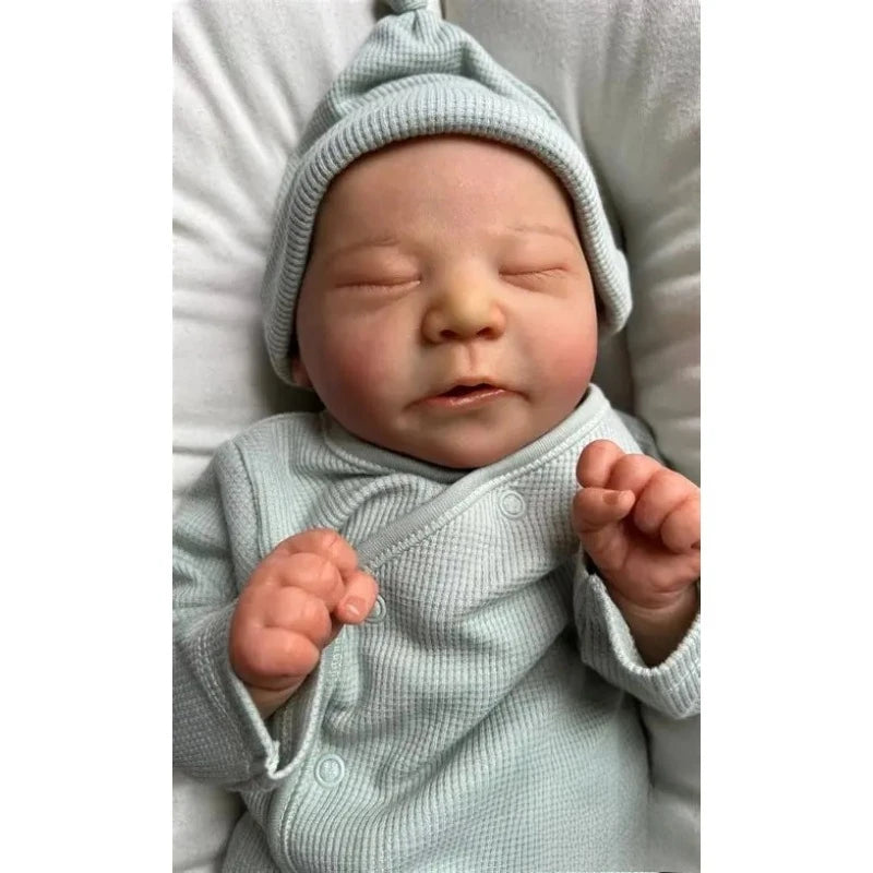 21 Inch Blank Reborn Doll Kit | Unpainted Sleeping Doll Parts
