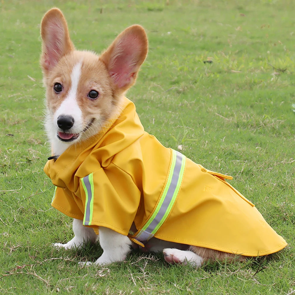Large Dog Raincoat | Waterproof Reflective Cloak for Pets