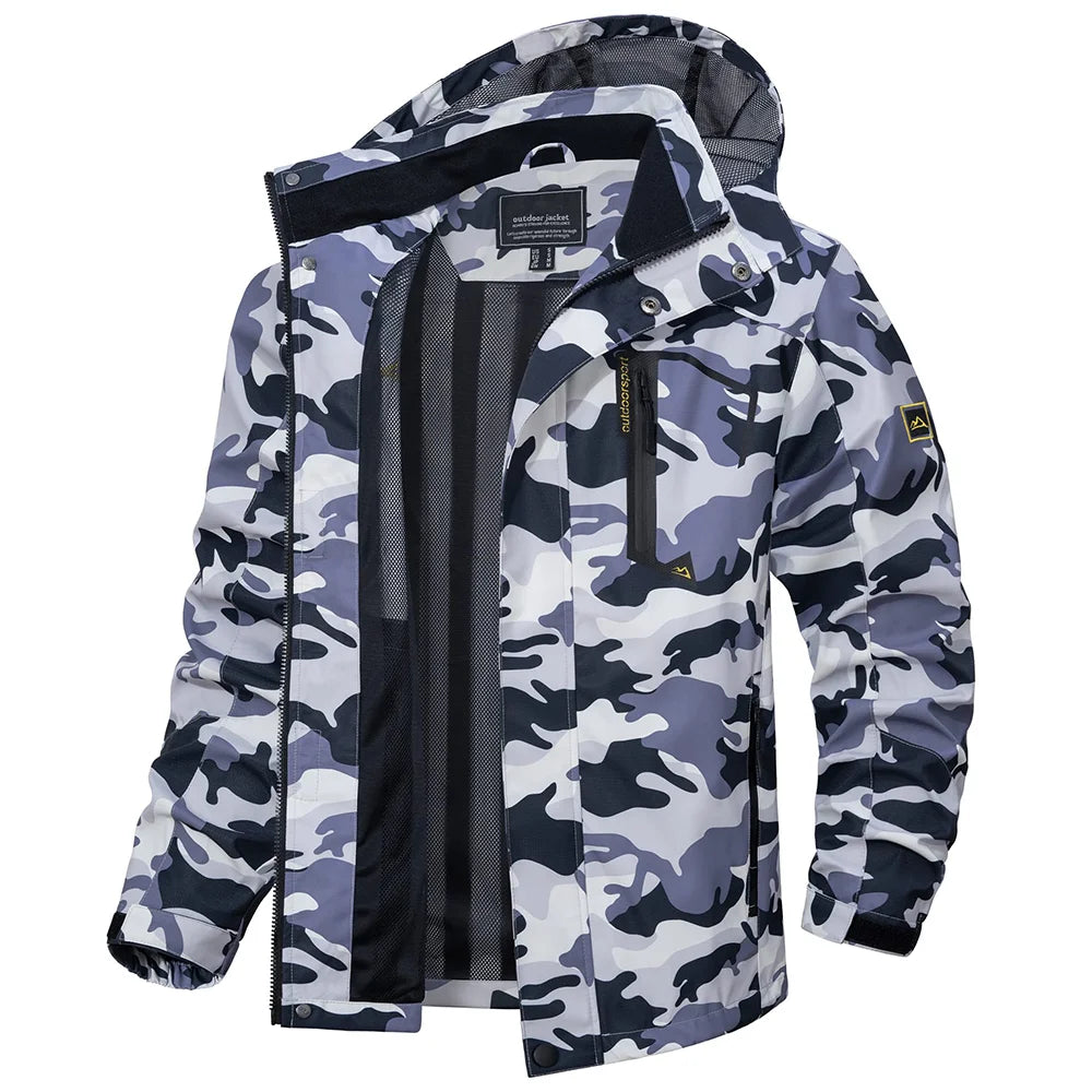Chaqueta Impermeable Ligera para Hombre | Cortavientos Versátil para Exteriores