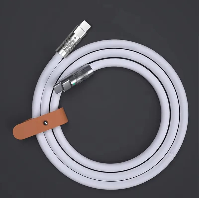 120W Super Fast Charge PD Type C Liquid Silicone Cable