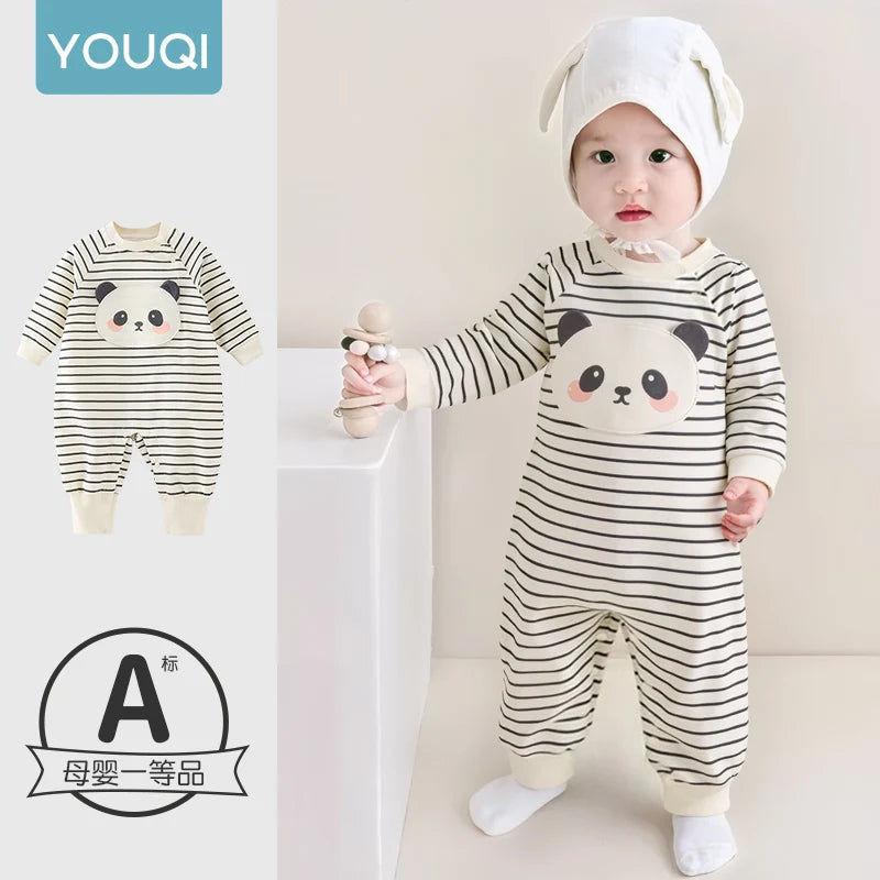 Cotton Striped Baby Romper | Soft & Adorable Newborn Jumpsuit