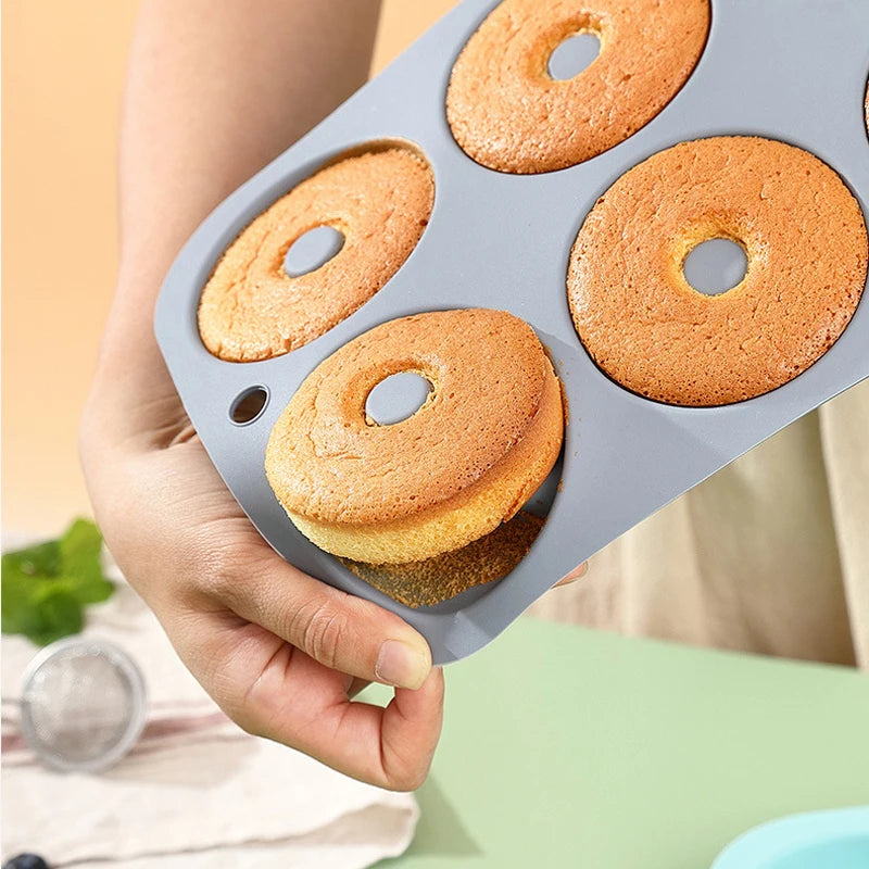 Silicone Non-Stick Donut and Muffin Baking Mold Tool
