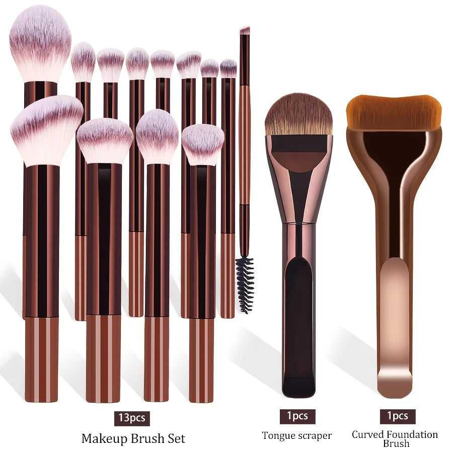15-Piece Makeup Brush Set for Flawless Application
