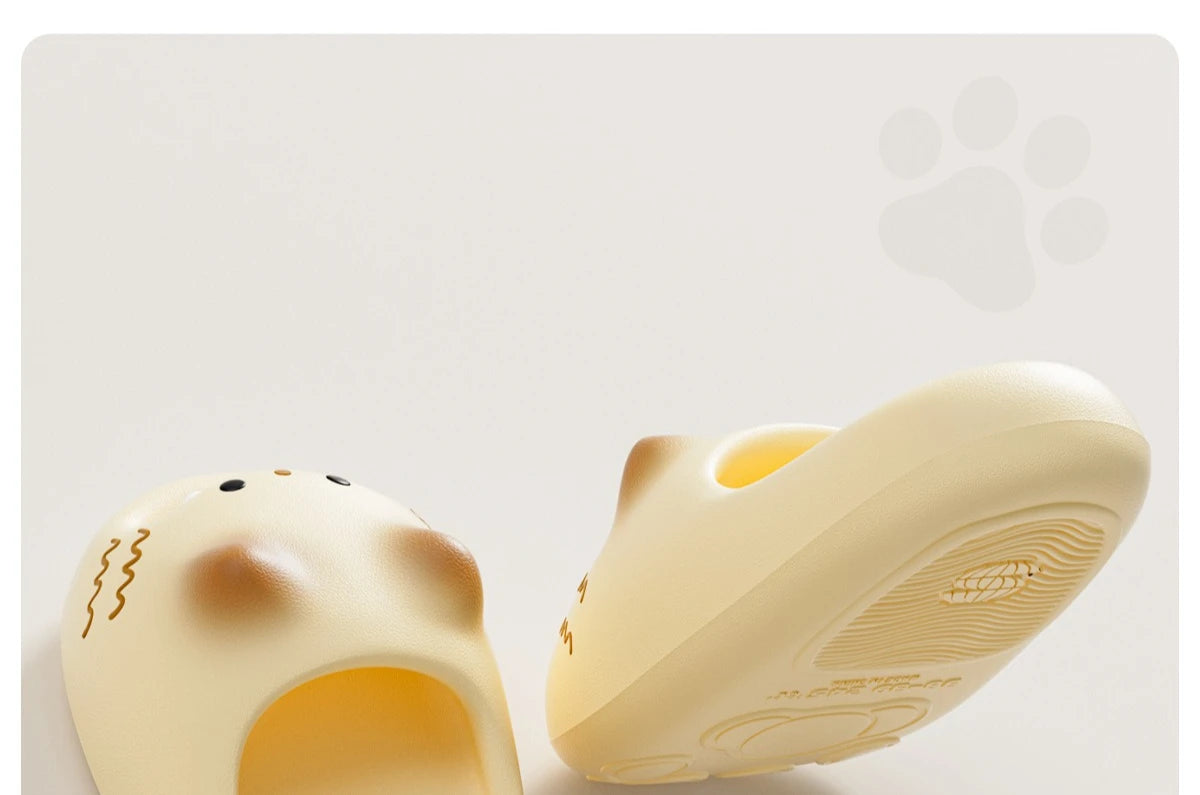 Cute Cat Paw Summer Slippers for Men and Women | Funny Cartoon Slides