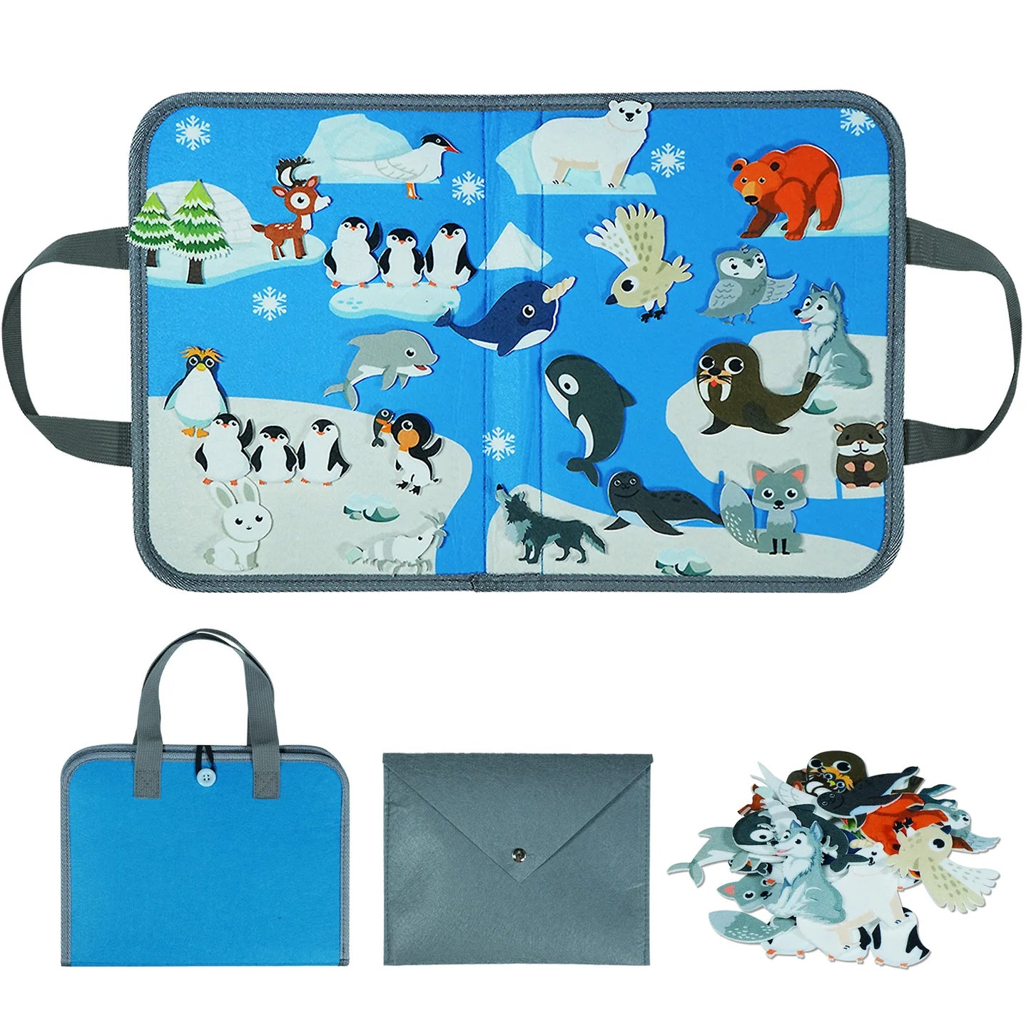 Montessori Animal Busy Board | Engaging Sensory Toy for Kids