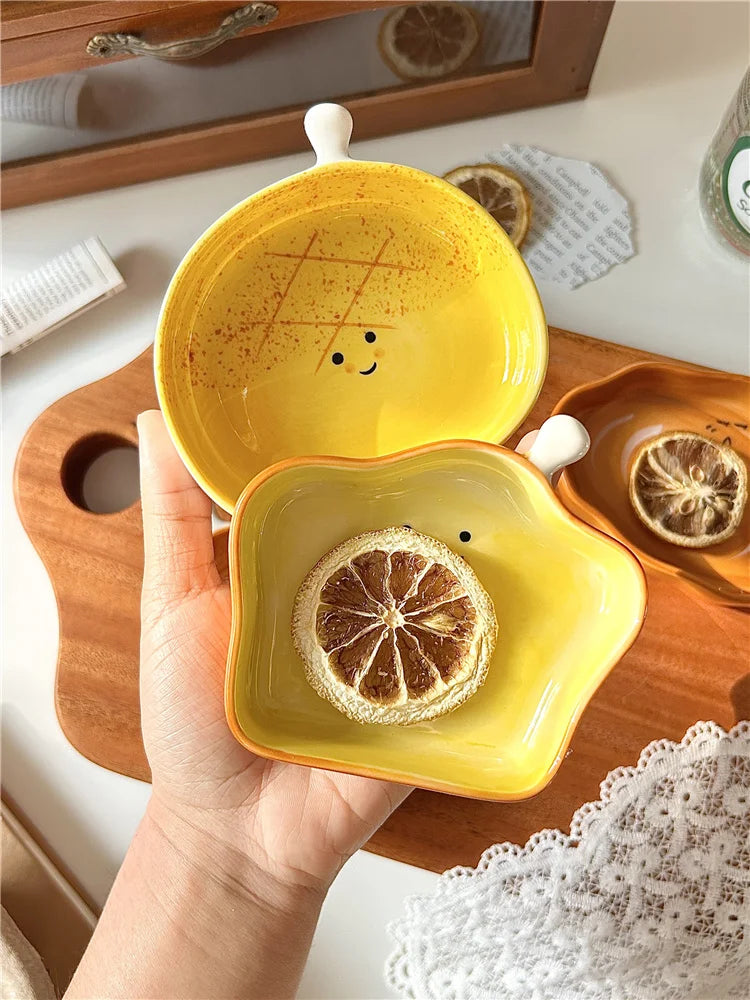 Cute Bread-Shaped Japanese Sushi Dipping Saucer | Mini Plate Tableware