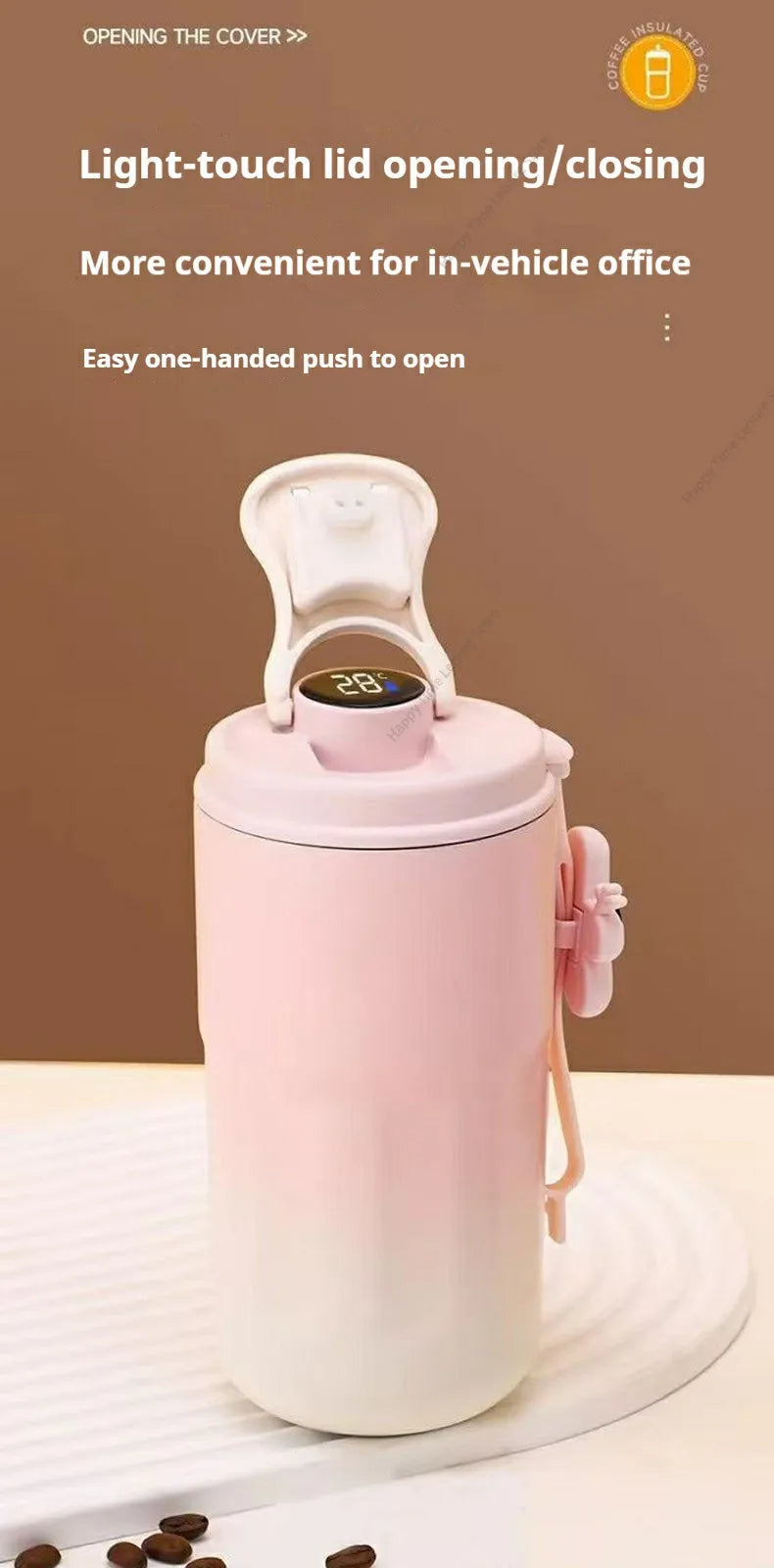 450ML Insulated Stainless Steel Water Bottle | Keeps Drinks Hot & Cold