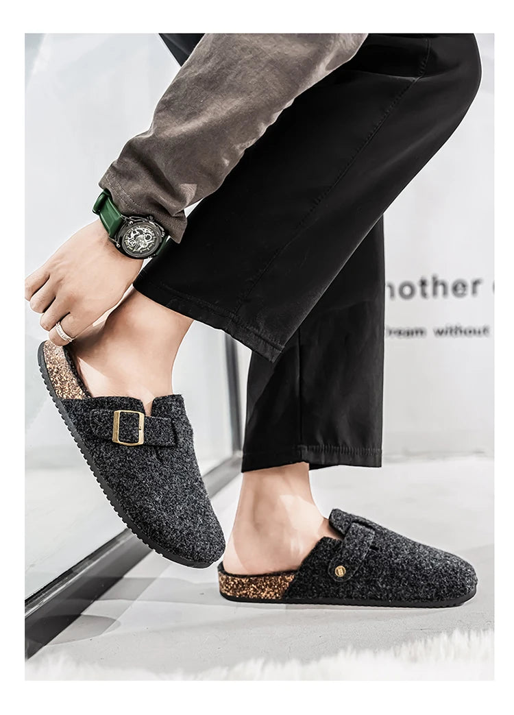 Plush Winter Clogs | Stylish Slip-On Cork Slippers for All