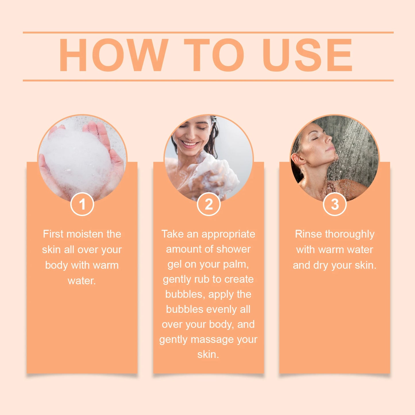 Whitening Papaya Shower Gel | Smoothing Cleansing Body Wash