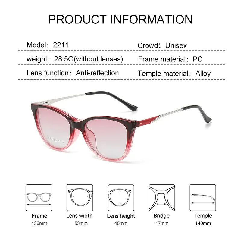 Multifunctional Cat Eye Polarized Sunglasses for Women | Customizable Lenses 2026