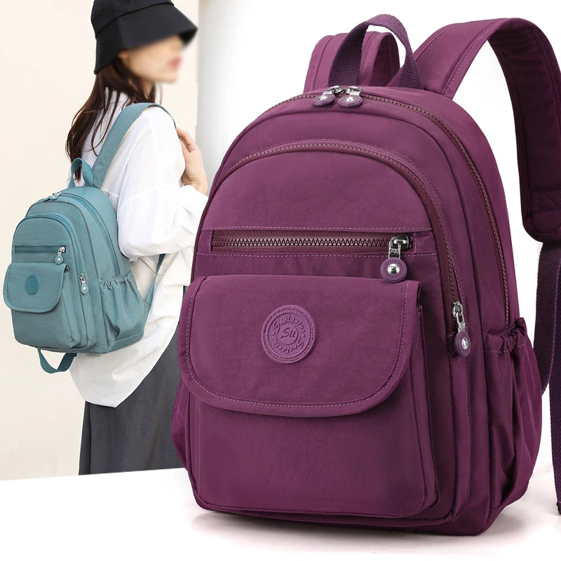 Stylish Lightweight Black Commuter Backpack for Women