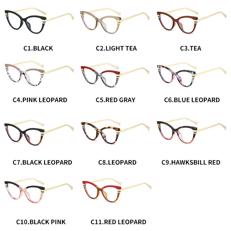 Cat Eye Anti Blue Light Glasses for Women | Trendy Fashion Frames 2026
