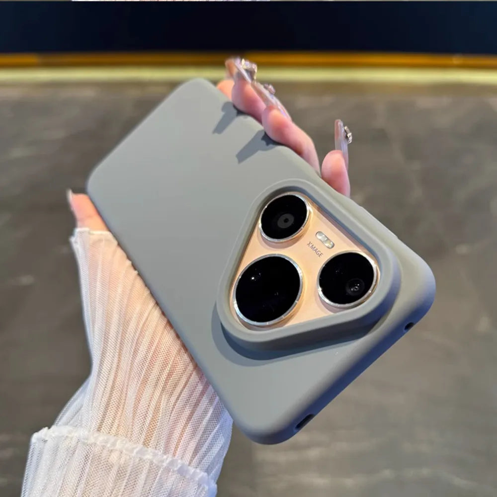 Liquid Silicone Phone Case For Huawei Pura 80 Pro Pura 70 P60 P50 P40 P30 Pro Mate 70 60 50 Luxury Soft Skin Smooth Cover Funda