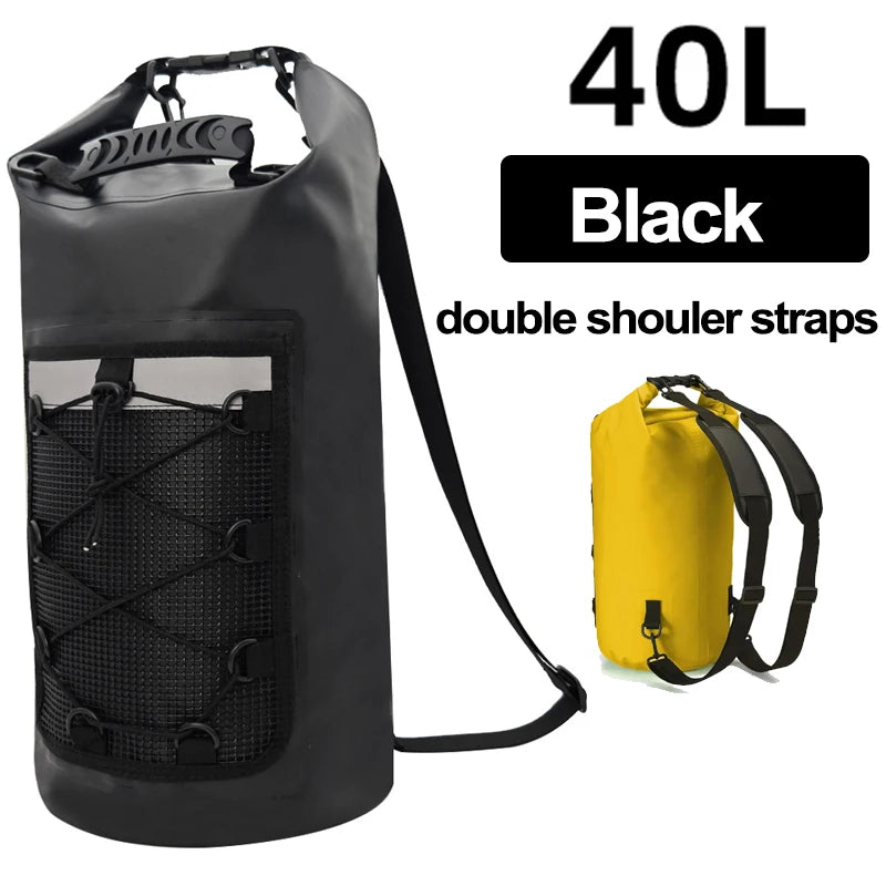 40L Waterproof Floating Dry Bag for Kayaking and Beach Activities